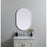 Elegant Decor Asha Metal Frame Oval Mirror 20X30", Silver