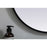 Elegant Decor Asha Metal Frame Oval Mirror 20X36", Black