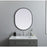 Elegant Decor Asha Metal Frame Oval Mirror 24X30", Black