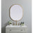 Elegant Decor Asha Metal Frame Oval Mirror 24X30", Brass