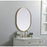 Elegant Decor Asha Metal Frame Oval Mirror 24X30", Brass