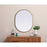 Elegant Decor Asha Metal Frame Oval Mirror 24X30", Brass