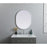 Elegant Decor Asha Metal Frame Oval Mirror 24X30", Silver