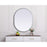 Elegant Decor Asha Metal Frame Oval Mirror 24X30", Silver