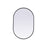 Elegant Decor Asha Metal Frame Oval Mirror 24X36", Black - MR2A2436BLK