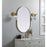 Elegant Decor Asha Metal Frame Oval Mirror 24X36", Brass