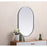Elegant Decor Asha Metal Frame Oval Mirror 24X36", Silver