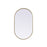Elegant Decor Asha Metal Frame Oval Mirror 24X40", Brass - MR2A2440BRS