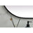 Elegant Decor Asha Metal Frame Oval Mirror 24X48", Black