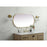 Elegant Decor Asha Metal Frame Oval Mirror 24X48", Brass