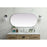 Elegant Decor Asha Metal Frame Oval Mirror 24X48", Silver