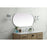 Elegant Decor Asha Metal Frame Oval Mirror 24X48", Silver