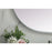 Elegant Decor Asha Metal Frame Oval Mirror 24X48", Silver