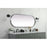Elegant Decor Asha Metal Frame Oval Mirror 24X60", Black