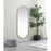 Elegant Decor Asha Metal Frame Oval Mirror 24X60", Brass