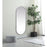 Elegant Decor Asha Metal Frame Oval Mirror 24X60", Silver