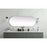 Elegant Decor Asha Metal Frame Oval Mirror 24X60", Silver