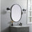 Elegant Decor Asha Metal Frame Oval Mirror 27X36", Black