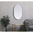 Elegant Decor Asha Metal Frame Oval Mirror 27X36", Silver
