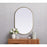 Elegant Decor Asha Metal Frame Oval Mirror 27X40", Brass