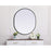 Elegant Decor Asha Metal Frame Oval Mirror 30X36", Black