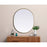 Elegant Decor Asha Metal Frame Oval Mirror 30X36", Brass