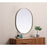 Elegant Decor Asha Metal Frame Oval Mirror 30X36", Brass