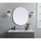 Elegant Decor Asha Metal Frame Oval Mirror 30X36", Silver
