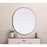 Elegant Decor Asha Metal Frame Oval Mirror 30X36", Silver