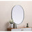 Elegant Decor Asha Metal Frame Oval Mirror 30X36", Silver