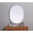 Elegant Decor Asha Metal Frame Oval Mirror 30X40", Silver