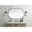 Elegant Decor Asha Metal Frame Oval Mirror 30X48", Black