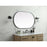 Elegant Decor Asha Metal Frame Oval Mirror 30X48", Black