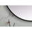 Elegant Decor Asha Metal Frame Oval Mirror 30X48", Black