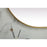 Elegant Decor Asha Metal Frame Oval Mirror 30X48", Brass