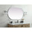 Elegant Decor Asha Metal Frame Oval Mirror 30X48", Silver