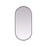 Elegant Decor Asha Metal Frame Oval Mirror 30X60", Black