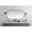 Elegant Decor Asha Metal Frame Oval Mirror 30X60", Black