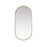 Elegant Decor Asha Metal Frame Oval Mirror 30X60", Brass