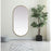 Elegant Decor Asha Metal Frame Oval Mirror 30X60", Brass