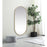 Elegant Decor Asha Metal Frame Oval Mirror 30X60", Brass