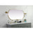 Elegant Decor Asha Metal Frame Oval Mirror 30X60", Brass