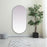 Elegant Decor Asha Metal Frame Oval Mirror 30X60", Silver