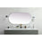 Elegant Decor Asha Metal Frame Oval Mirror 30X60", Silver