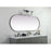 Elegant Decor Asha Metal Frame Oval Mirror 30X72", Black