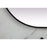 Elegant Decor Asha Metal Frame Oval Mirror 30X72", Black