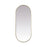Elegant Decor Asha Metal Frame Oval Mirror 30X72", Brass