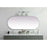 Elegant Decor Asha Metal Frame Oval Mirror 30X72", Silver