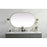 Elegant Decor Asha Metal Frame Oval Mirror 36X60", Brass
