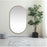 Elegant Decor Asha Metal Frame Oval Mirror 36X60", Brass